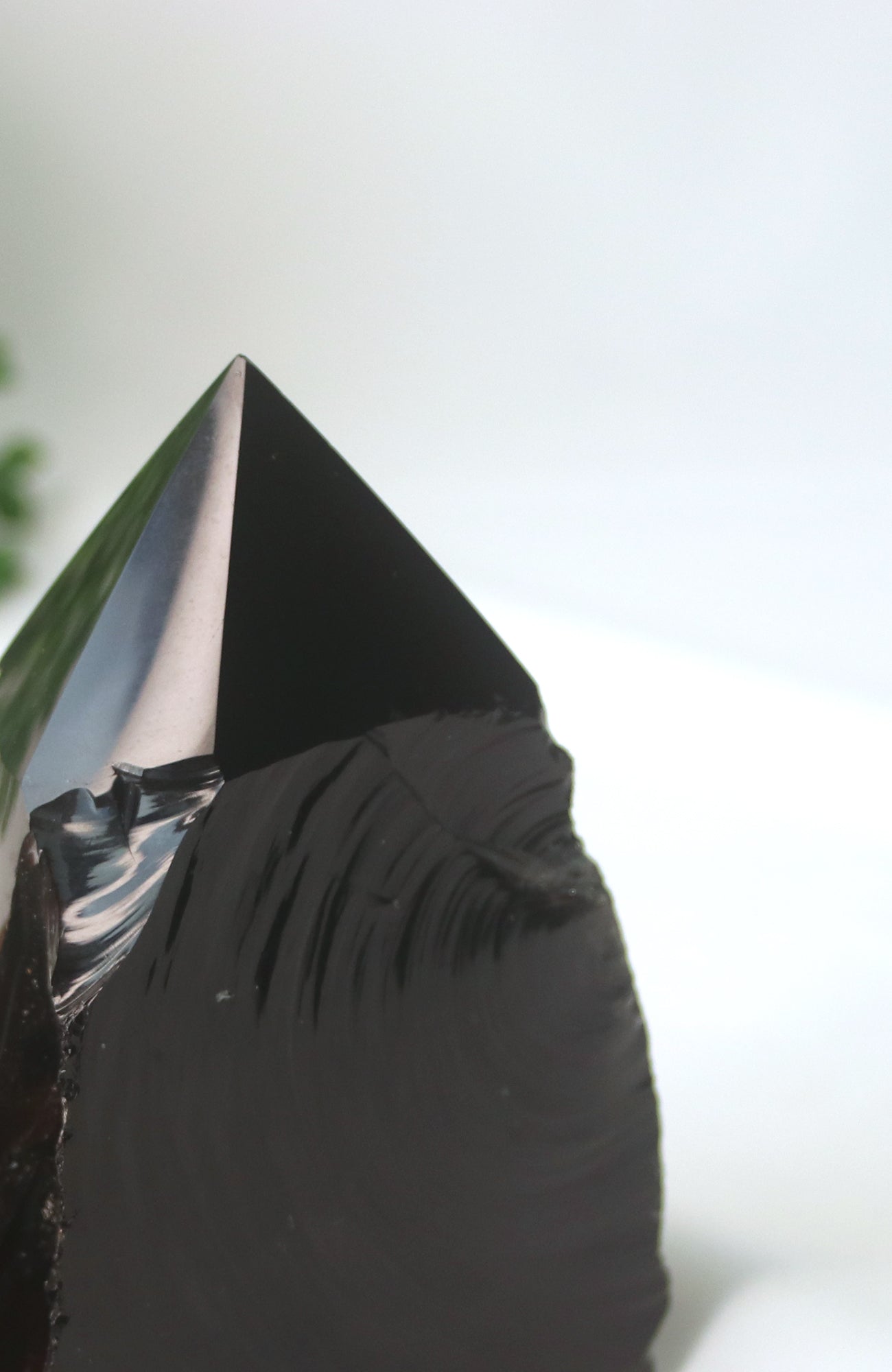 Black Obsidian Polished Top Point